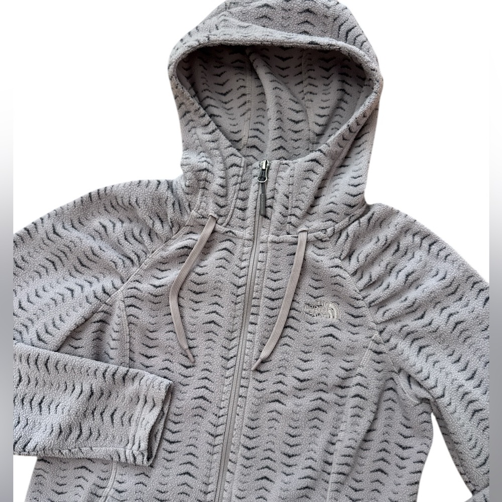 The North Face‎ Women’s Gray Zip Up Light Jacket Size Small Hooded Logo Designed